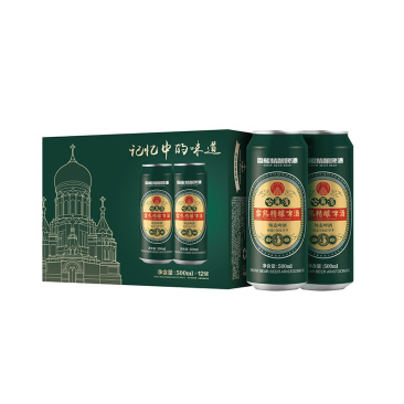 雪熊精酿纯麦听500ml×12罐