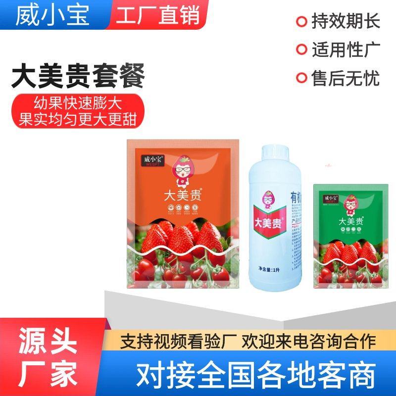 大美贵草莓专用肥料套餐有机肥水溶肥草莓快速膨大增甜