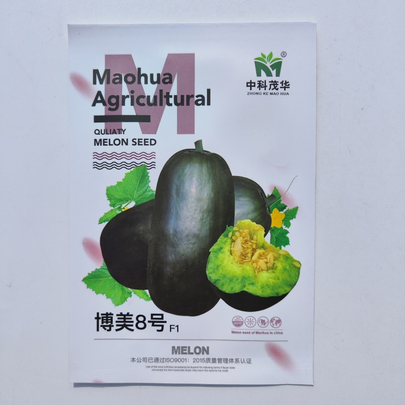 博美8号黑皮甜瓜种子高产四季绿肉橘瓤超甜高酥脆薄皮香瓜种