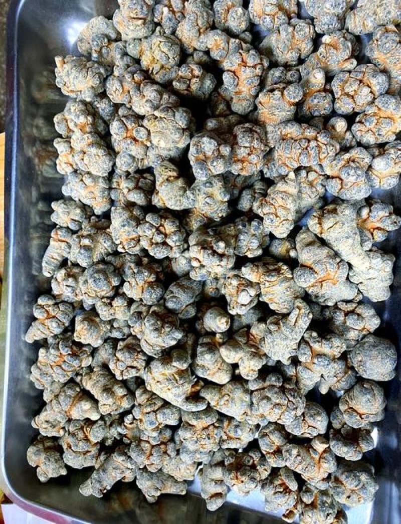 水洗65头云南文山全干零水分三年生60头春三七，可切片，