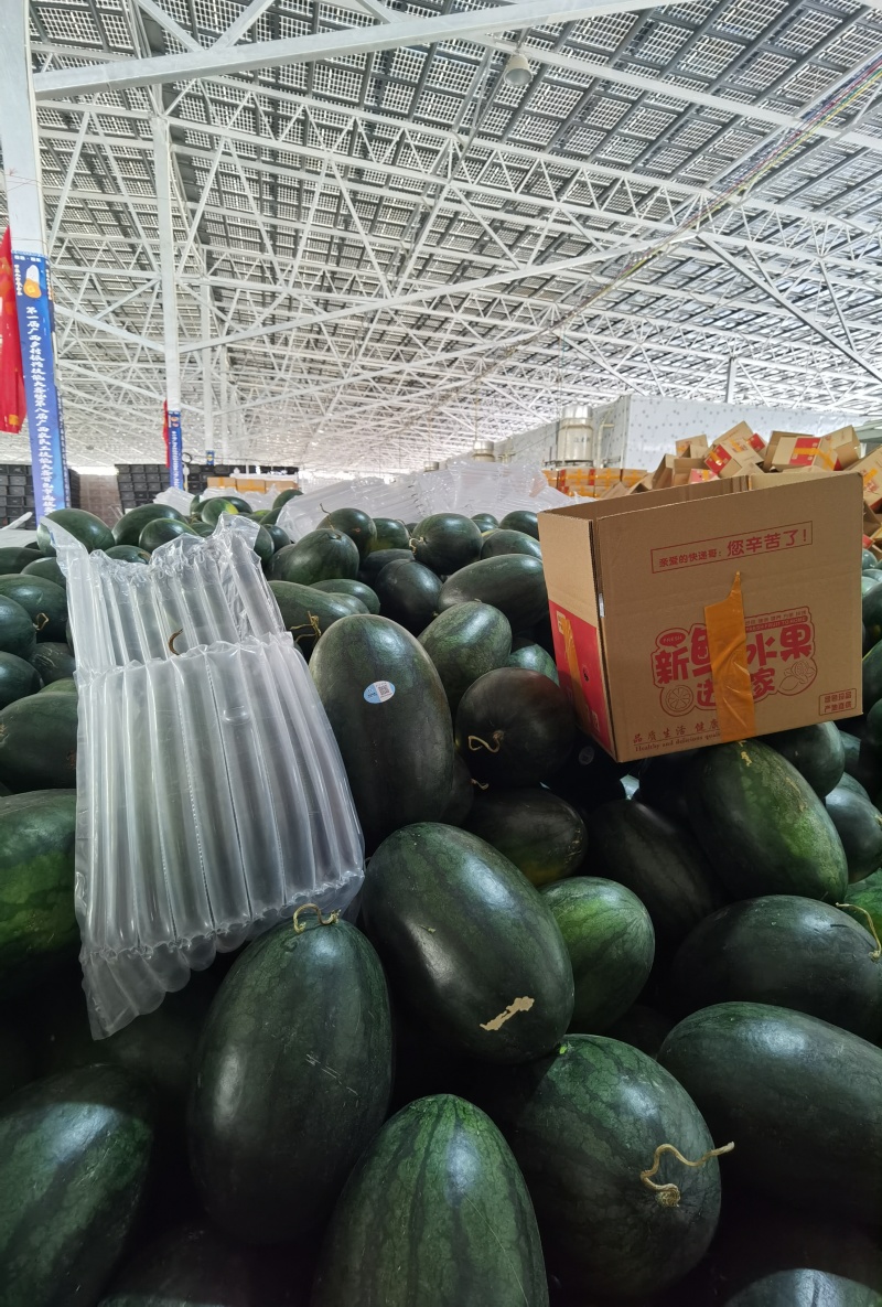 黑美人西瓜，新鲜摘采，支持电商一件代发，整车落地配。
