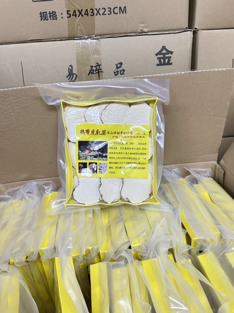 虎乳菌/虎乳灵芝纯手工切片半斤装价格优势包邮到家