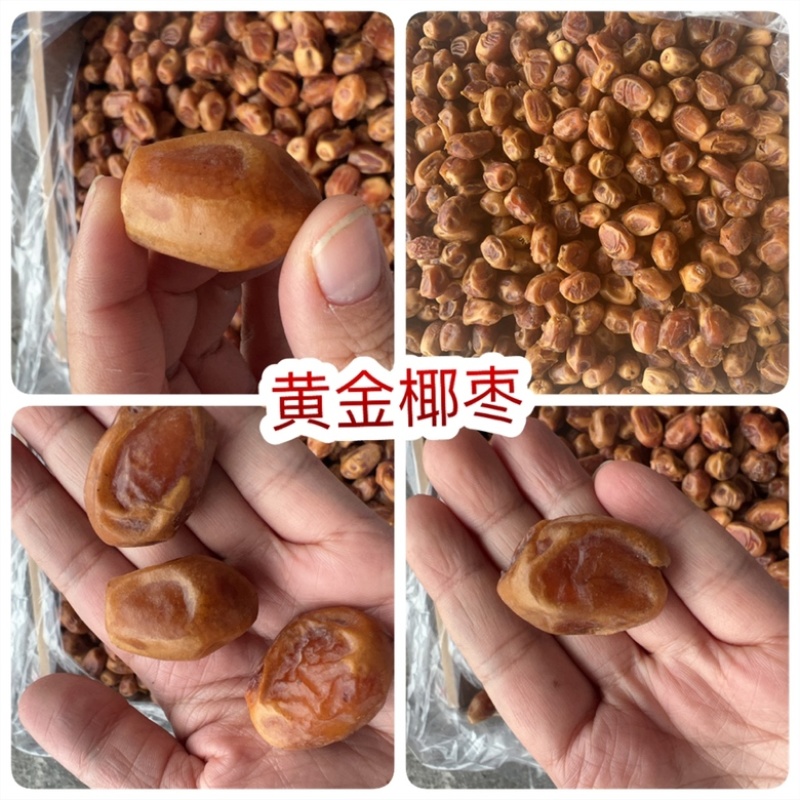 黄金椰枣阿联酋伊拉克枣地摊电商批发黄金椰枣干干椰