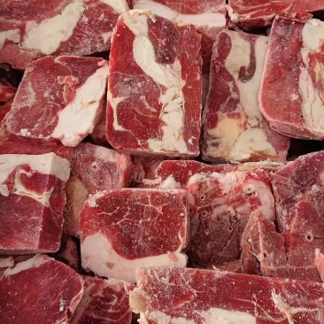 本地羊肉头切片剩下的肉头