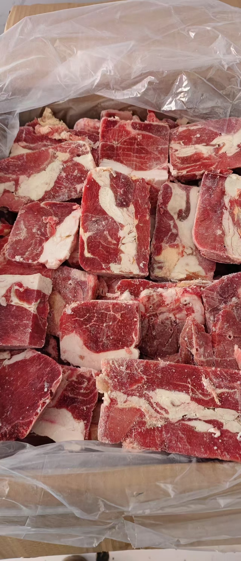 本地羊肉头切片剩下的肉头