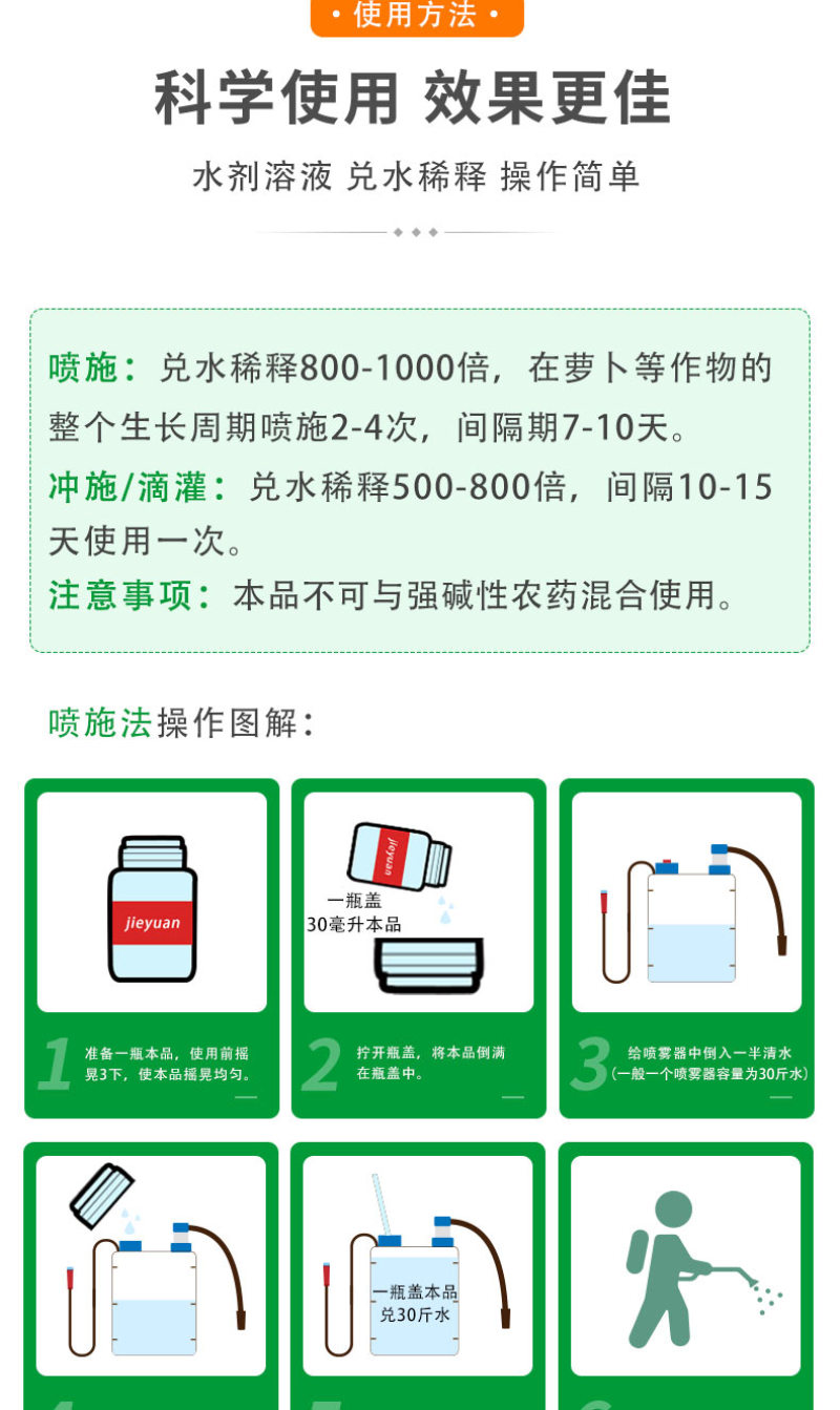 【荐】萝卜粗又壮含氨基酸水溶肥萝卜加快膨大优化口感