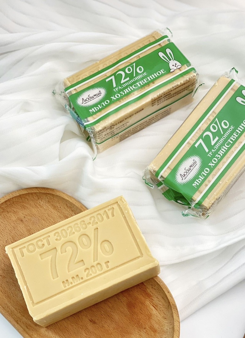 到手10块俄罗斯进口老式牛油肥皂，洗衣皂200g/块