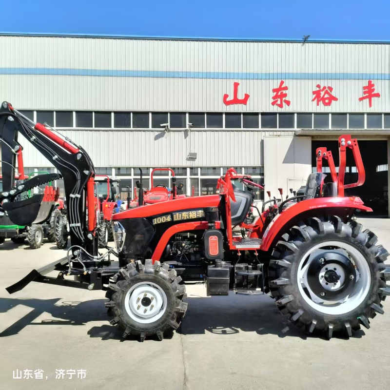 大马力拖拉机1004四驱耕地机水田打浆机20型挖机