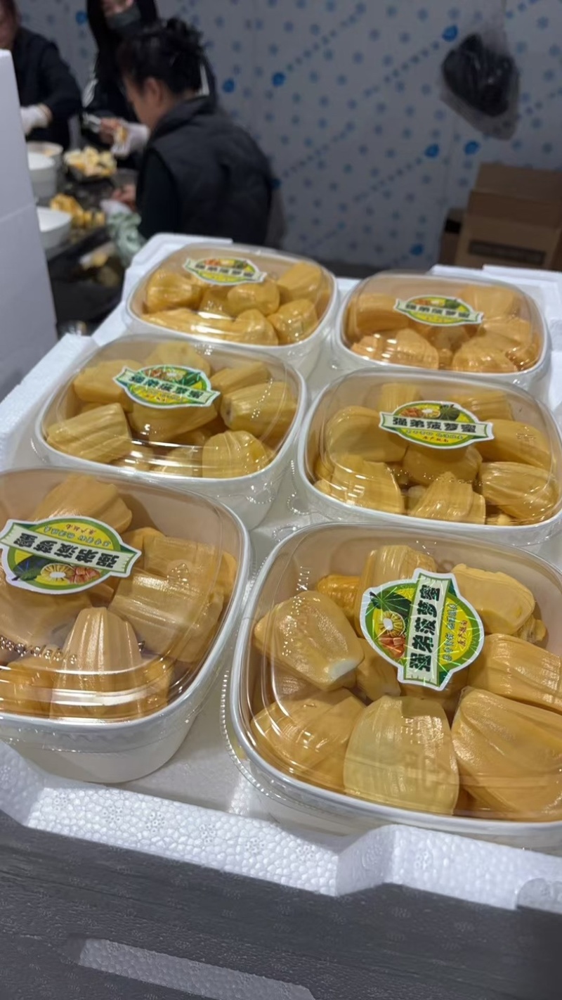 菠萝蜜红肉黄肉，应季新鲜水果。