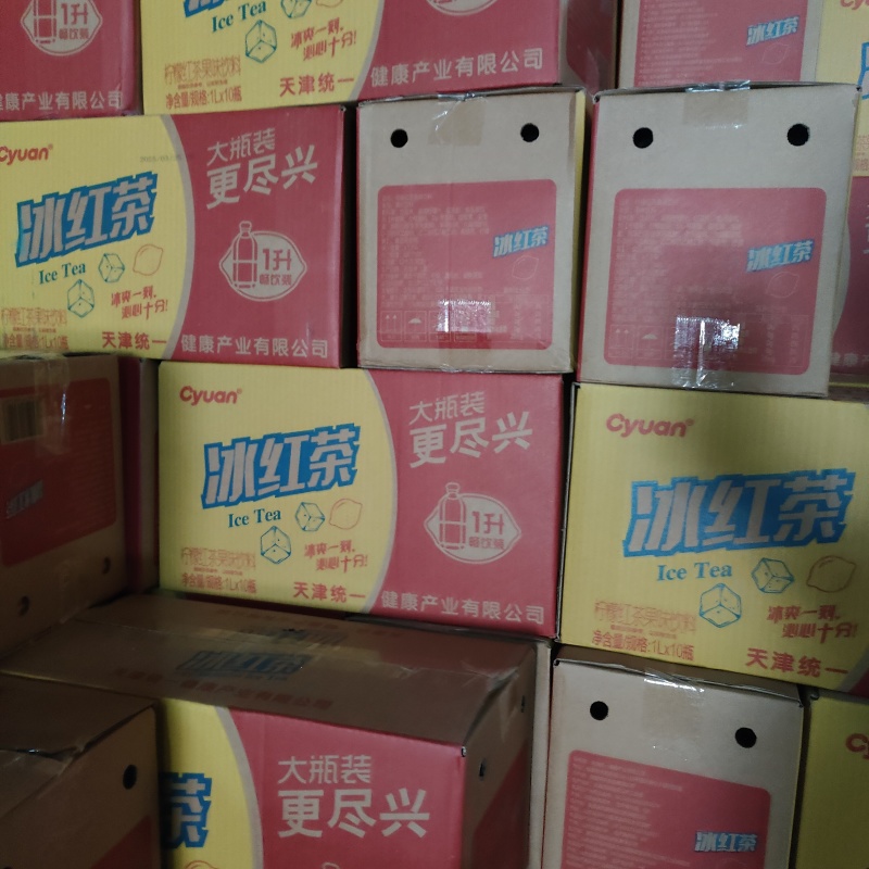 统一冰红茶绿茶冰糖雪梨一箱10瓶每瓶1L6.8元一箱