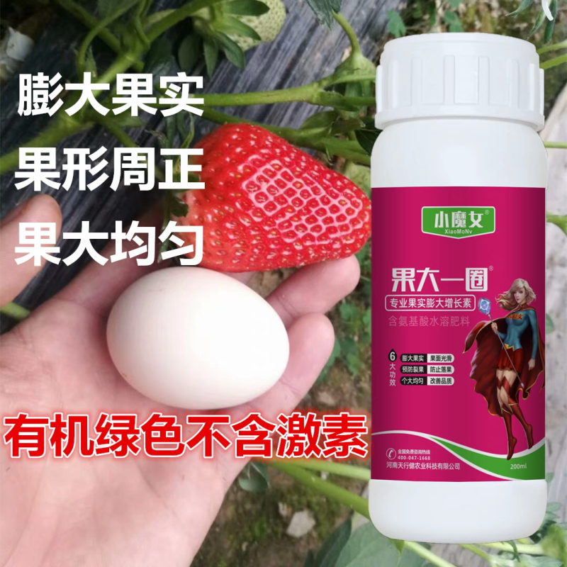 果大一圈草莓番茄子葡萄猕猴桃专用增产膨大拉长素叶面肥