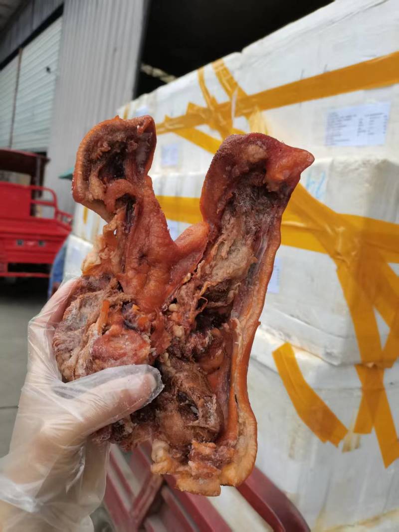 卤青猪头肉真空包装均匀适合所有人群食用1件20斤常年批发