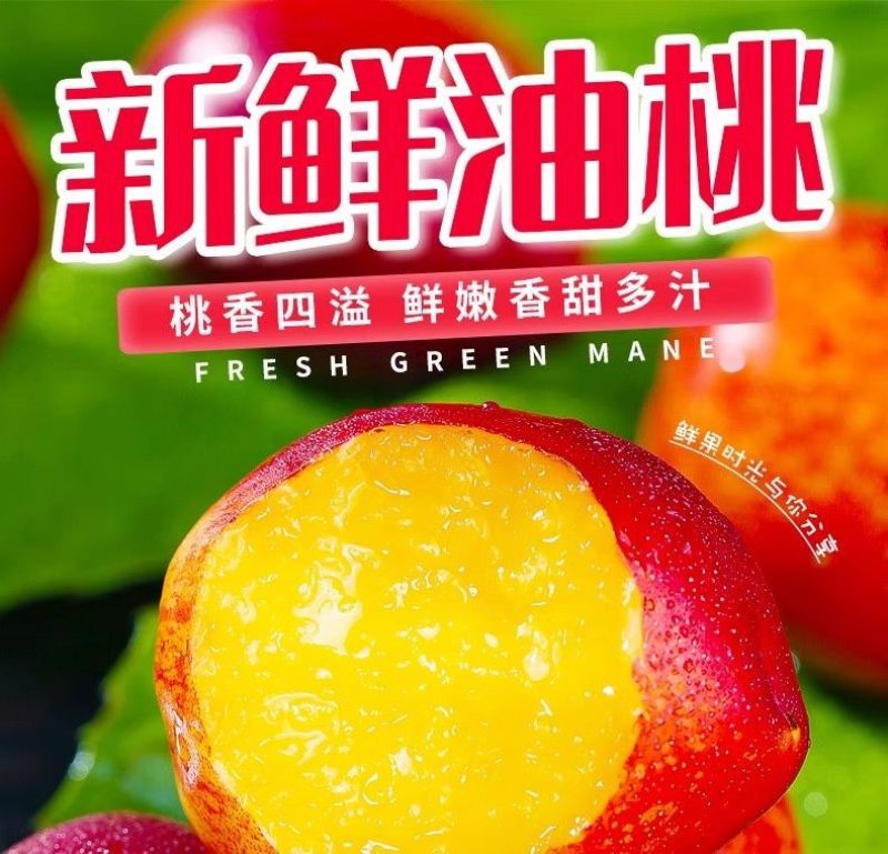 砀山油桃5斤现摘现发应季桃子黄心脆新鲜水果整箱原产地直发