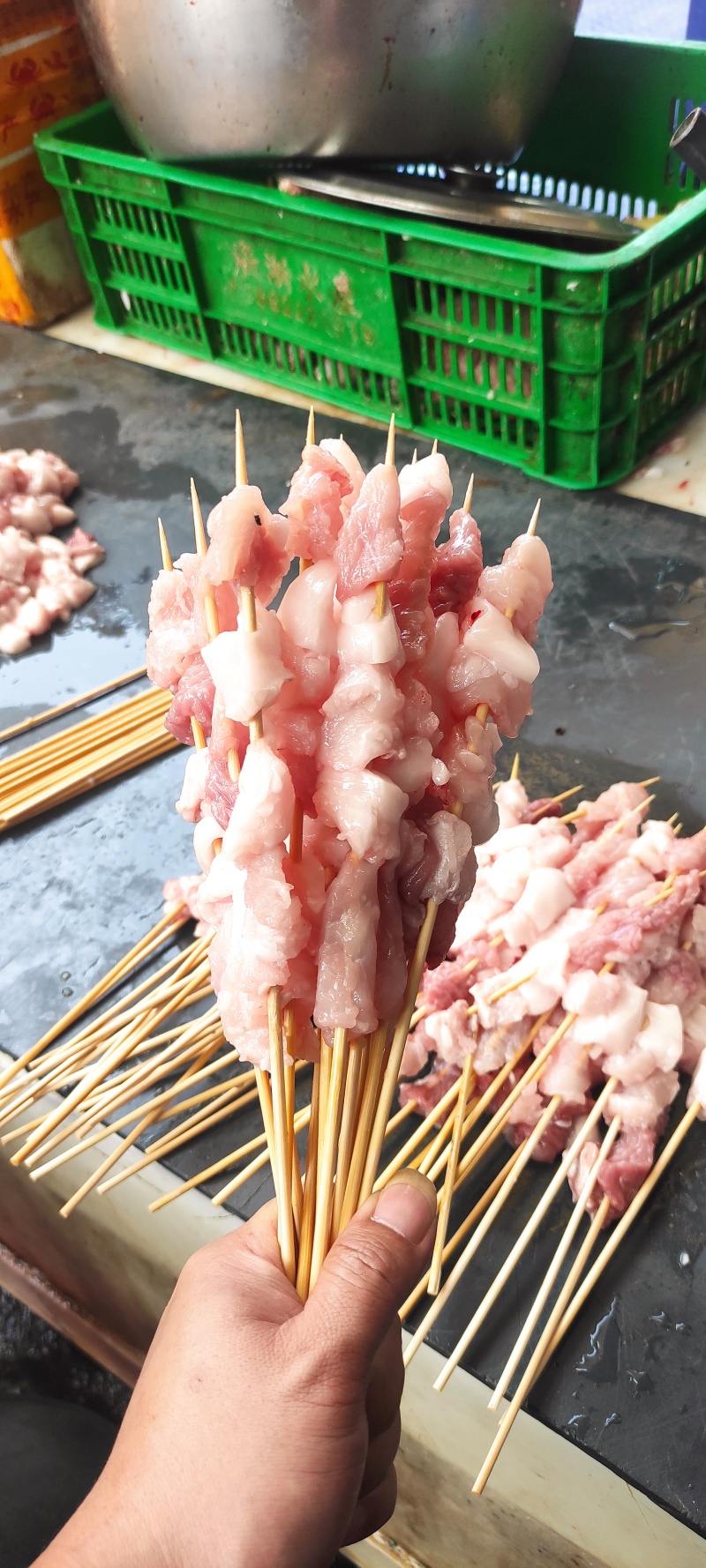 鳄鱼肉串