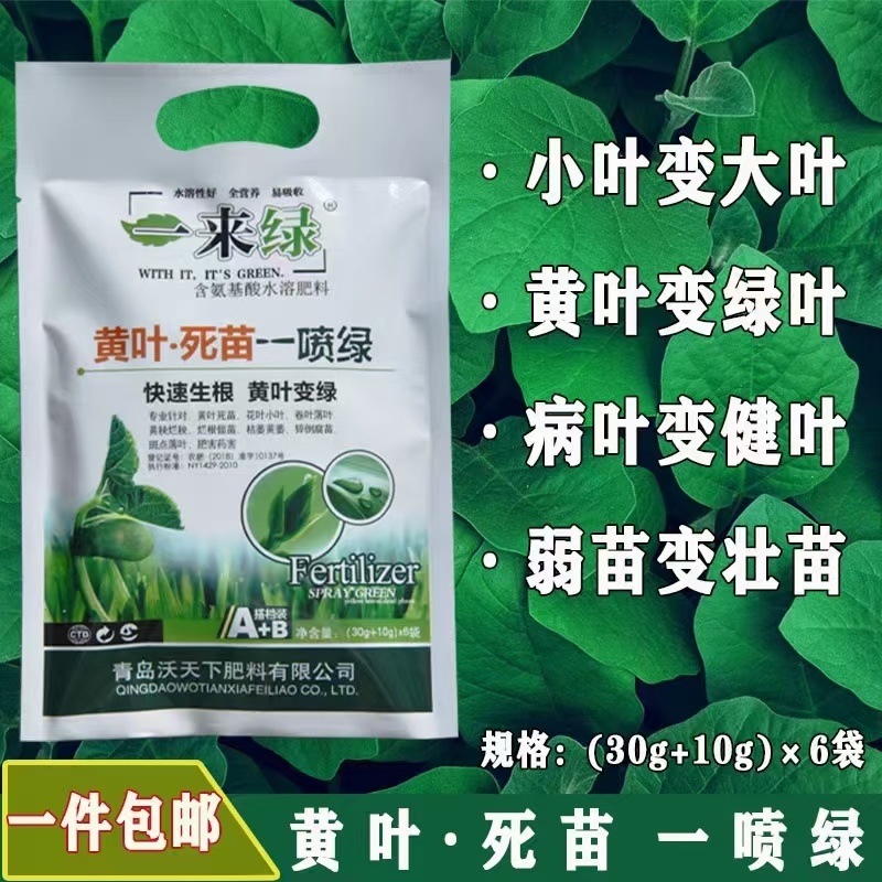黄叶死苗一喷绿套装组合黄叶变绿叶正品