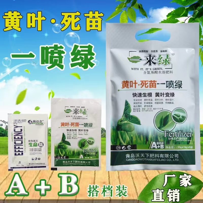 黄叶死苗一喷绿套装组合黄叶变绿叶正品