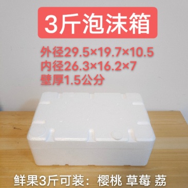 3斤泡沫箱樱桃草莓泡沫箱泡沫箱批发厂家直销