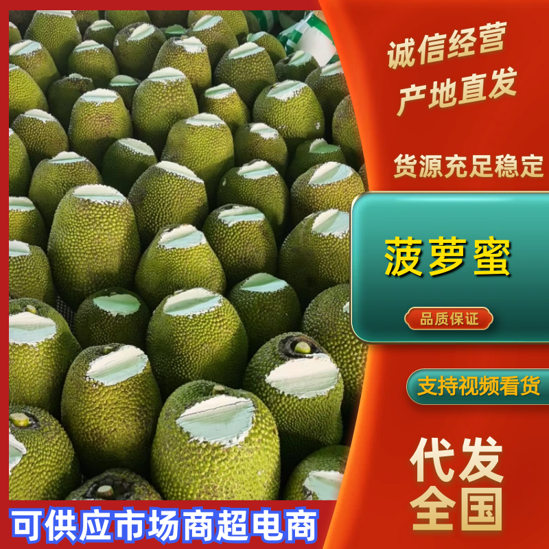 新鲜菠萝蜜产地直发，马来西亚一号，泰八货发全国一件代发。