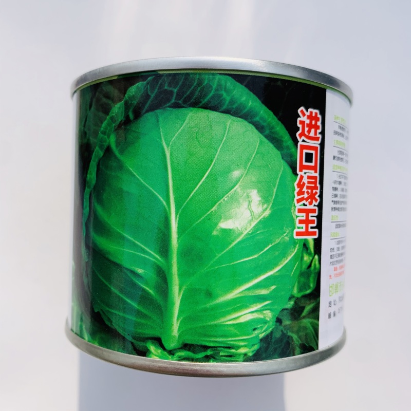 进口绿王甘蓝种子耐热菜子包菜卷心菜高产蔬菜种籽包心菜