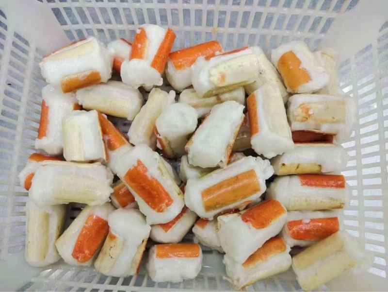 红顶玉蟹爪玉蟹腿仿蟹钳棒辣卤捞汁火锅食材批发