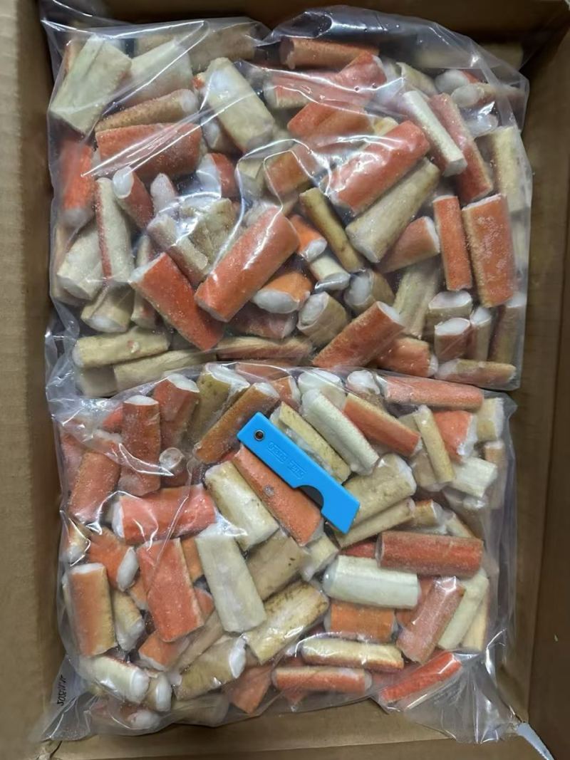 红顶玉蟹爪玉蟹腿仿蟹钳棒辣卤捞汁火锅食材批发