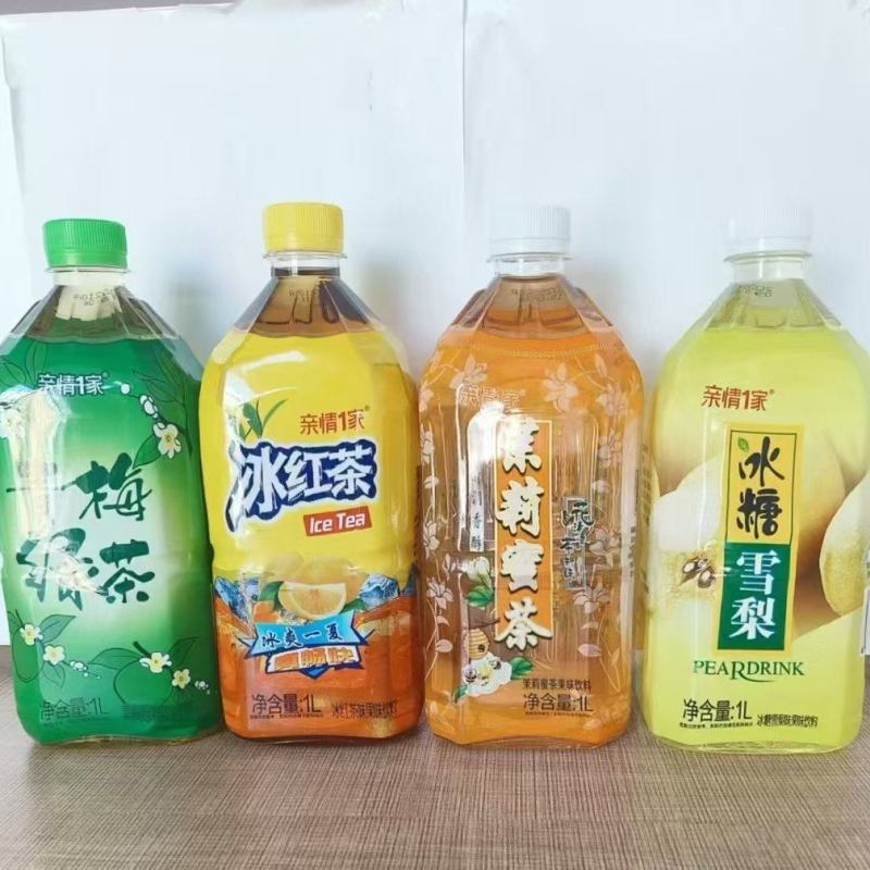 一升冰红茶，冰糖雪梨，茉莉蜜茶，塑包箱装两种规格