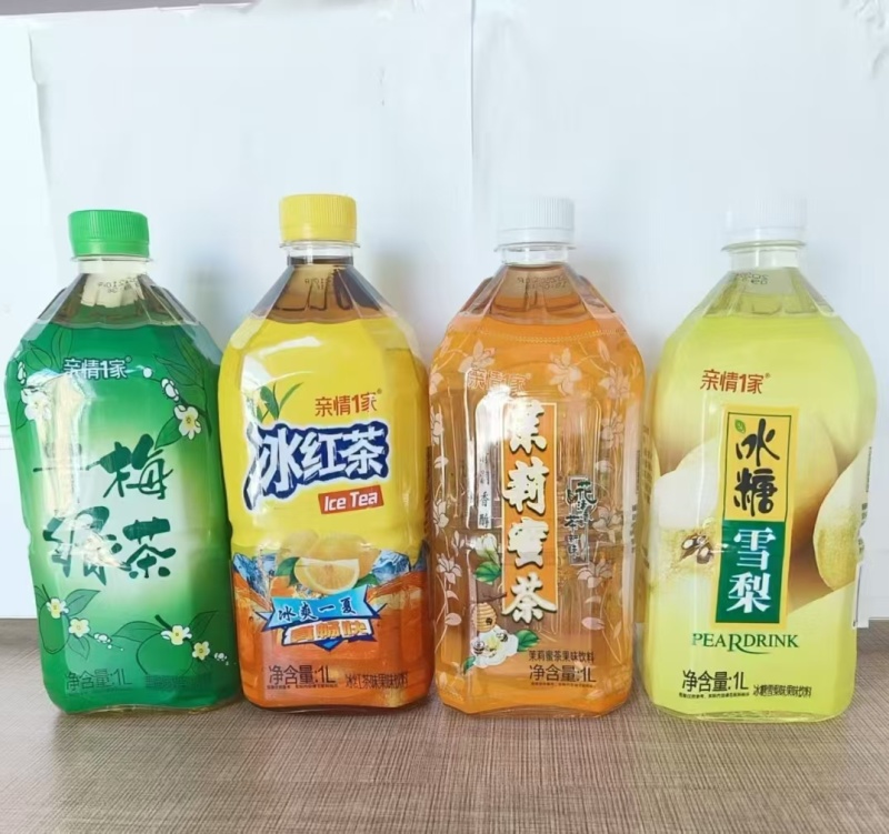 一升冰红茶，冰糖雪梨，茉莉蜜茶，塑包箱装两种规格