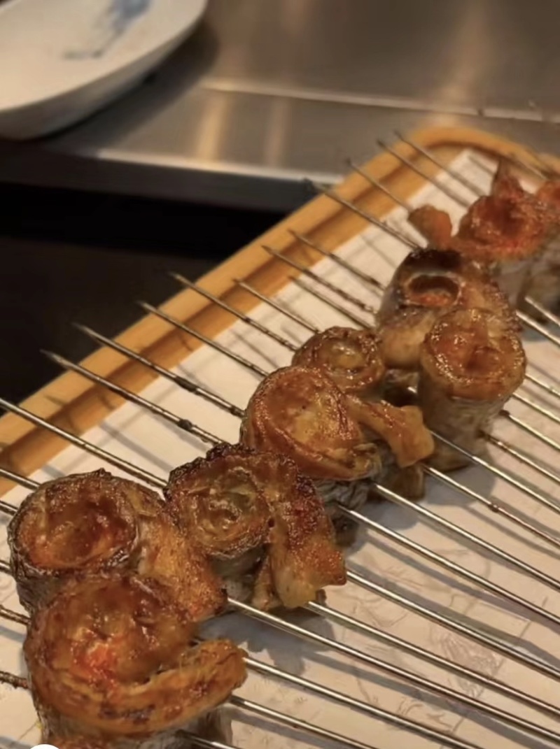烧烤，刀鱼卷