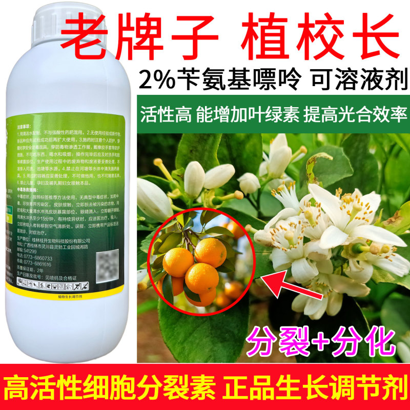 老牌子植校长2%苄氨基嘌呤活性高增加叶绿素提高光合作用