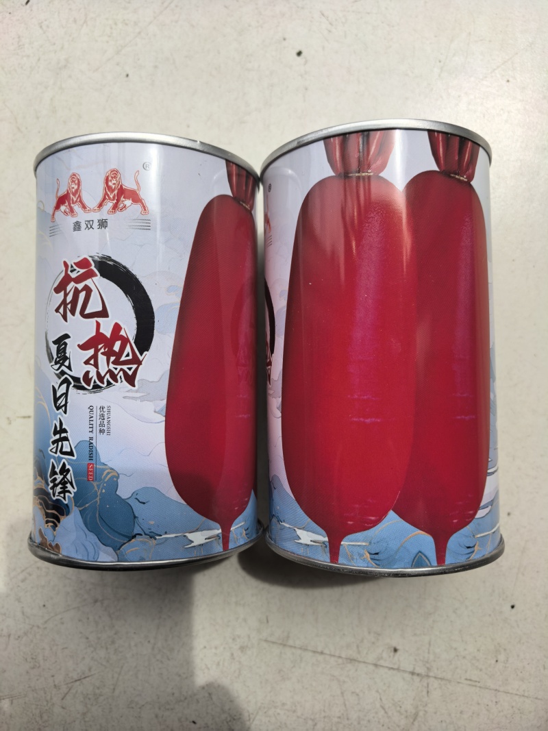杂交大红袍萝卜种子抗热夏日先锋红皮白肉夏秋水果红萝卜种子