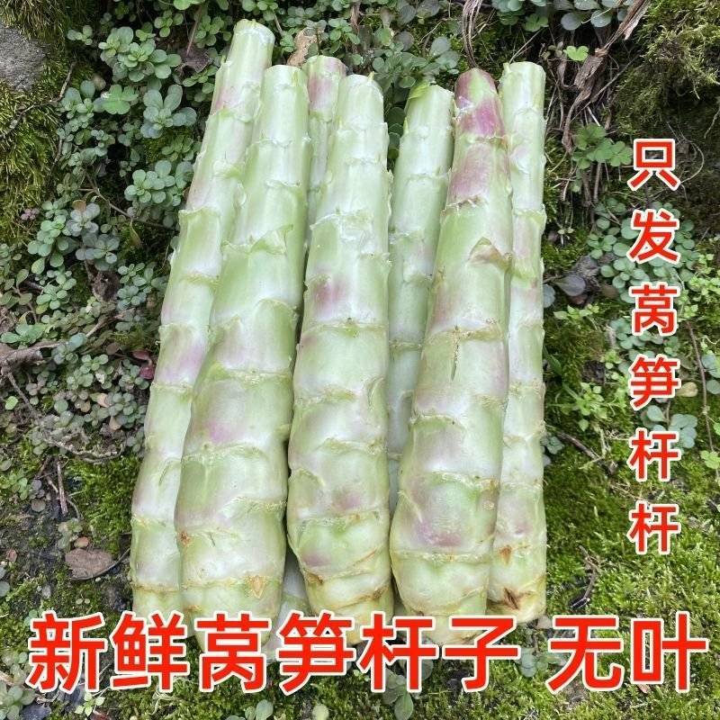 莴笋杆子，网袋装的，现砍现发，供应全国各地，大小客商都来