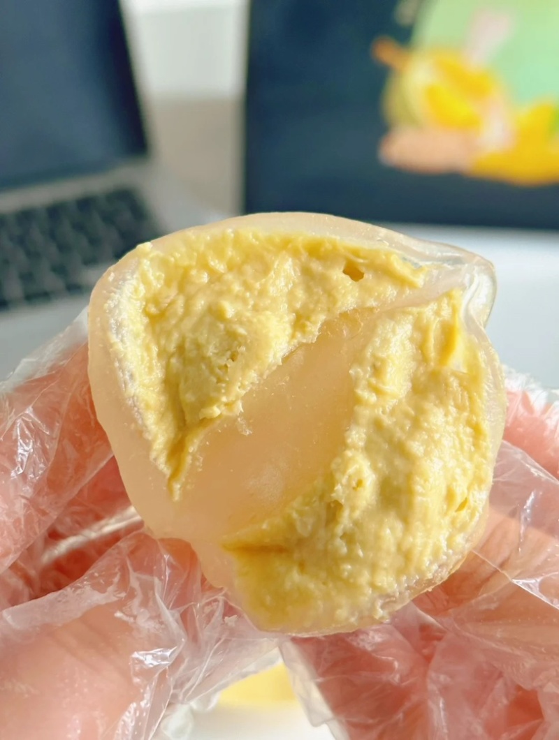 榴莲冰粽,猫山王榴果肉含量超40%,冰皮粽子