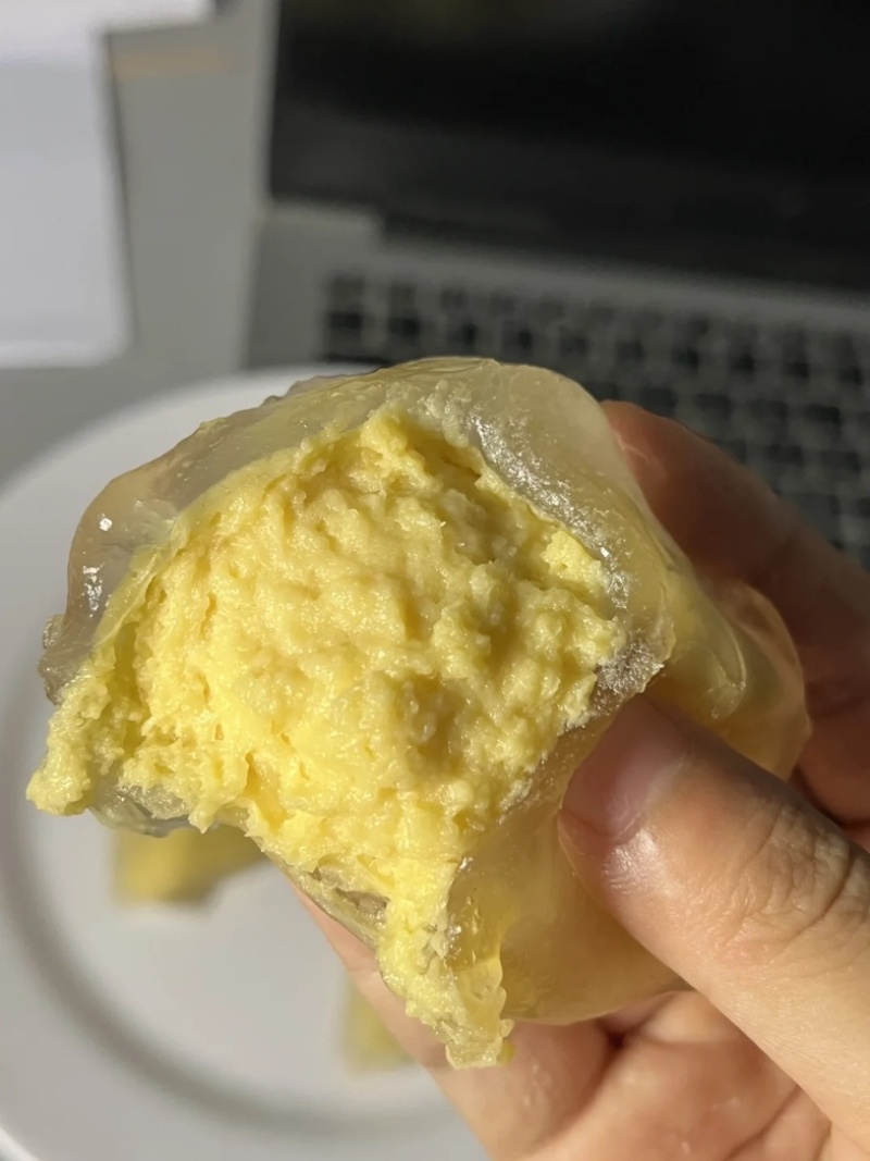 榴莲冰粽,猫山王榴果肉含量超40%,冰皮粽子
