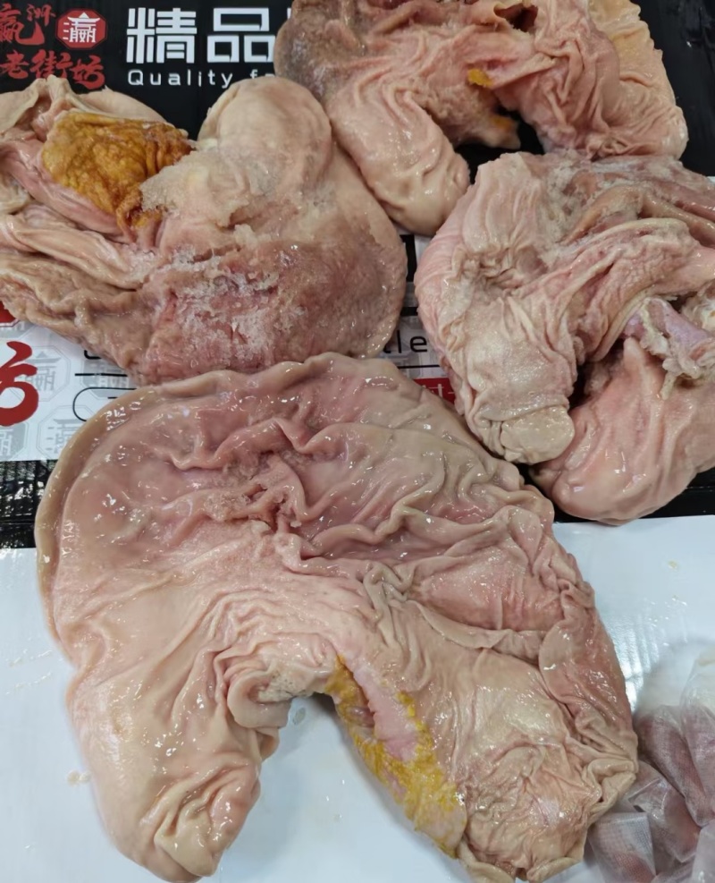 纯干猪大肚，整肚带肚头肚尾24斤，鲜冻去油干净生猪肚
