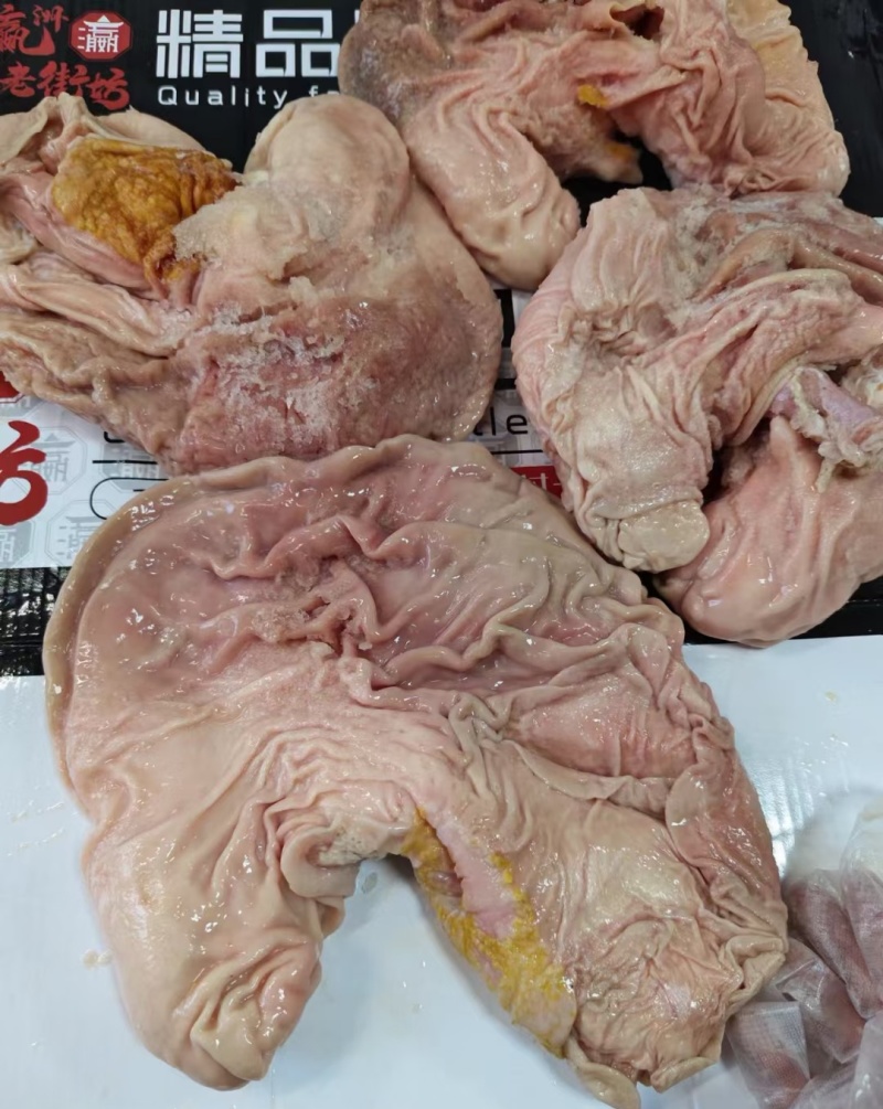 纯干猪大肚，整肚带肚头肚尾24斤，鲜冻去油干净生猪肚