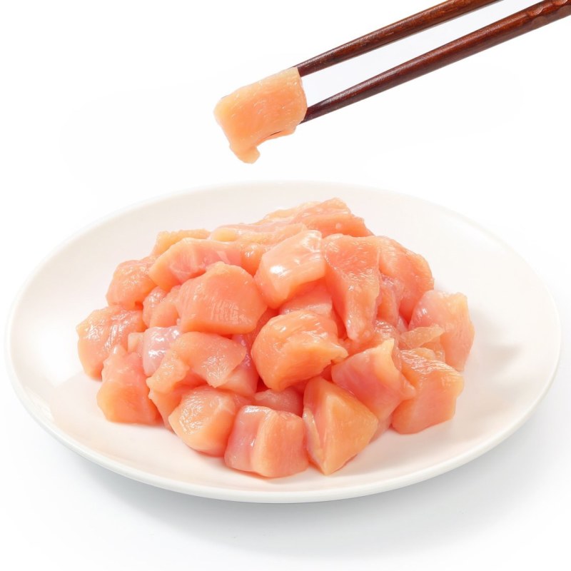 圣农冰鲜鸡胸肉丁宫保鸡丁鸡肉丁3-7g单块免解冻