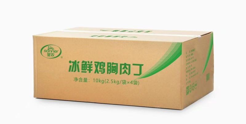 圣农冰鲜鸡胸肉丁宫保鸡丁鸡肉丁3-7g单块免解冻