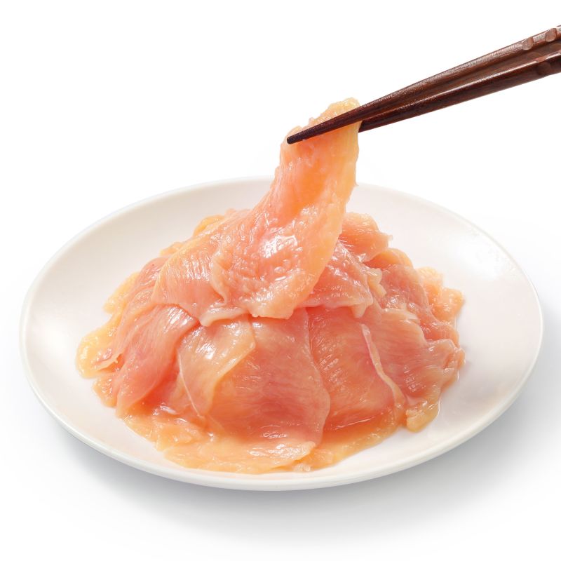 圣农冰鲜鸡胸肉片水煮肉片原料厚度约3mm支持厂家直发