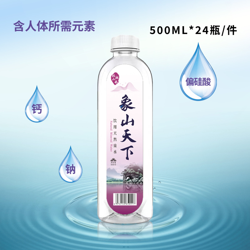 桂林象山天下天然泉水500ml*24瓶