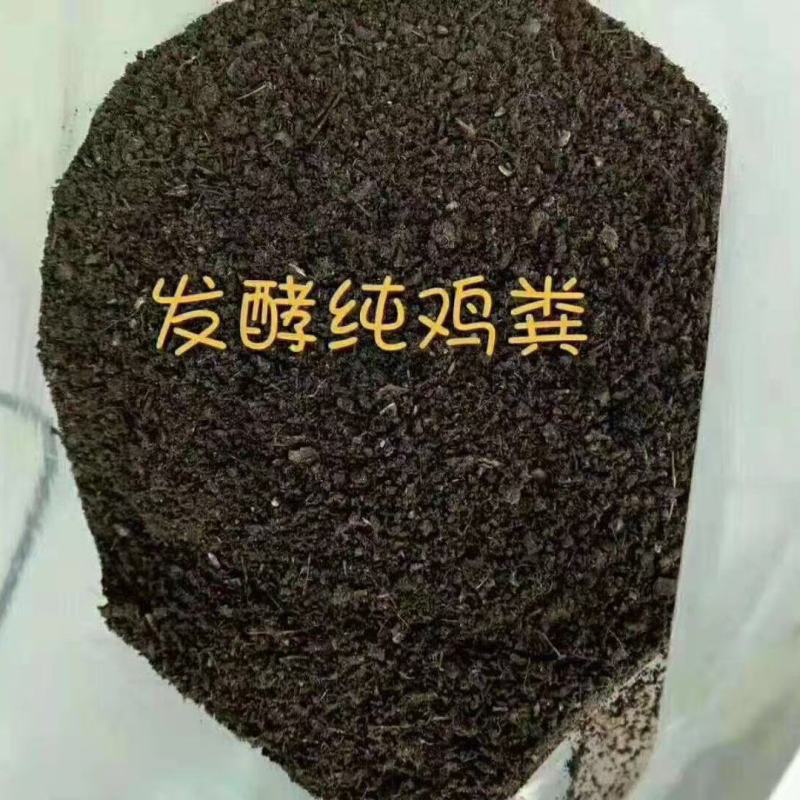 发酵腐熟纯鸡粪，不烧根烧苗，2次腐熟发酵