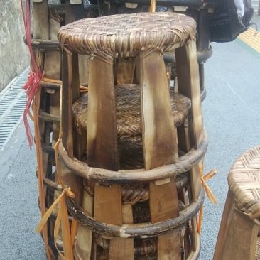中越竹椅子！中越北部山区货品！纯手工编织！