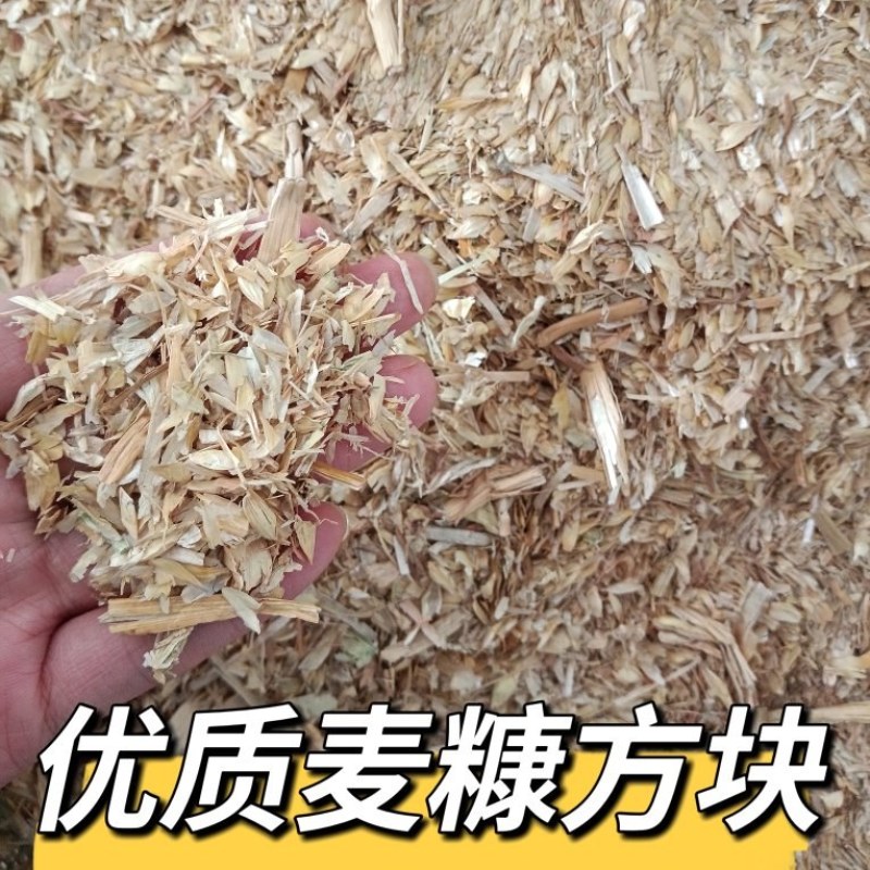 麦糠方块麦壳牛羊马鹿驴家禽家畜草料干净无杂质