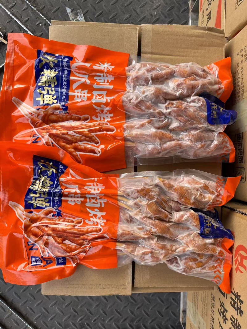 熟卤味凤爪串鸡爪串火锅烧烤自助方便食品冷冻串