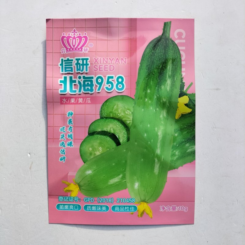 信研北海958黄瓜种子早熟强雌水果黄瓜籽短棒型节节有瓜