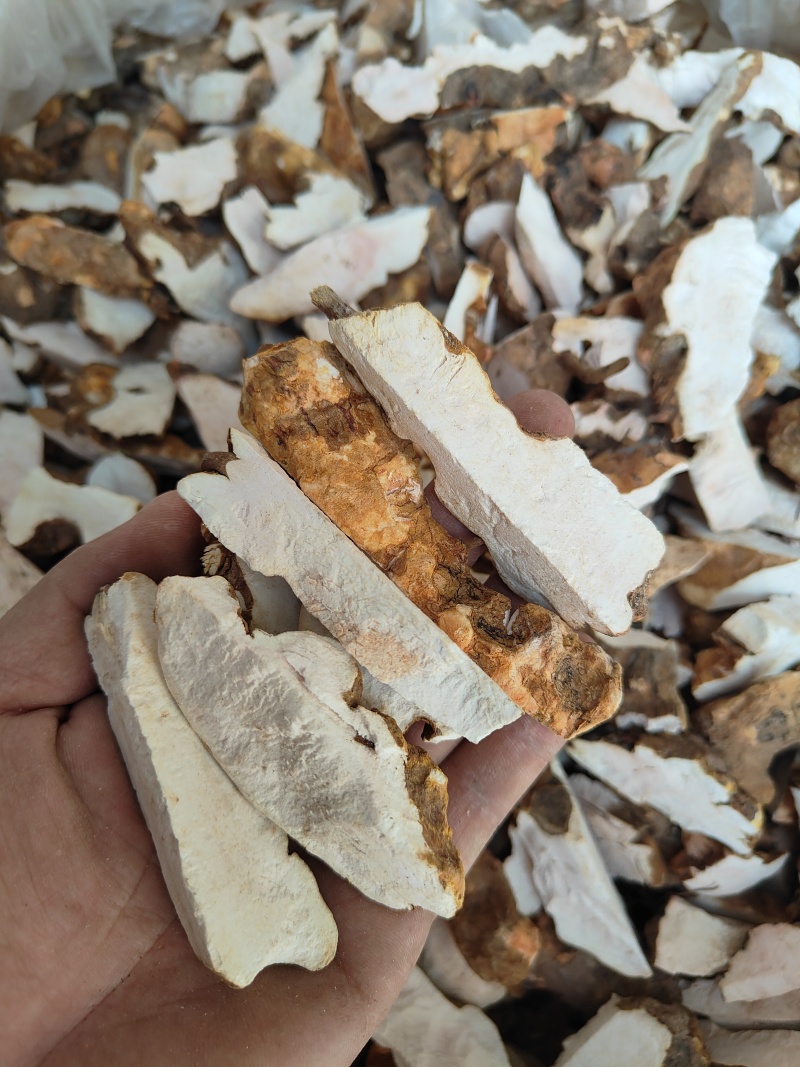 本地土茯苓长条块白肉粉质，足干无碎大量批发，量大欢迎洽谈