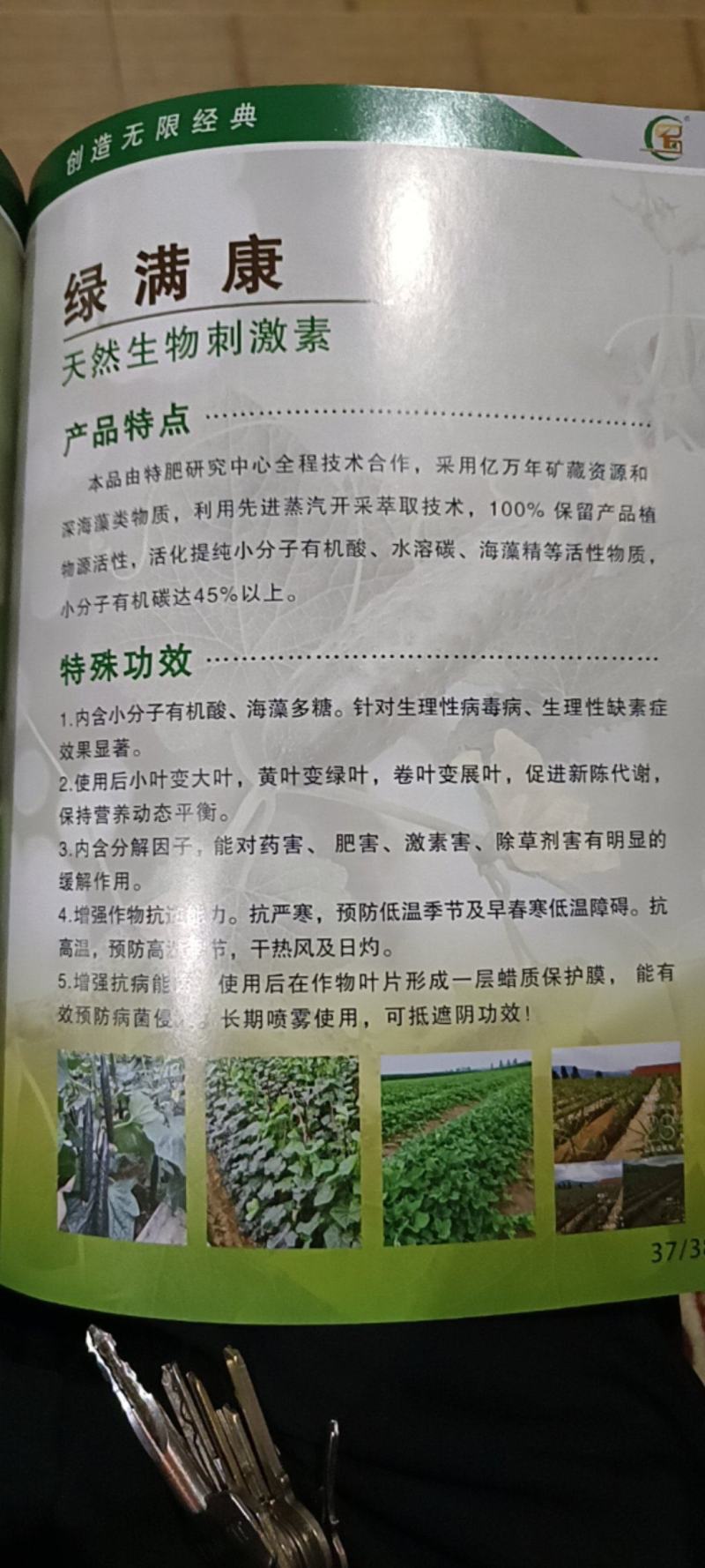 绿满康可用于各种作物缓苗快喷施后叶片浓绿健康生长。