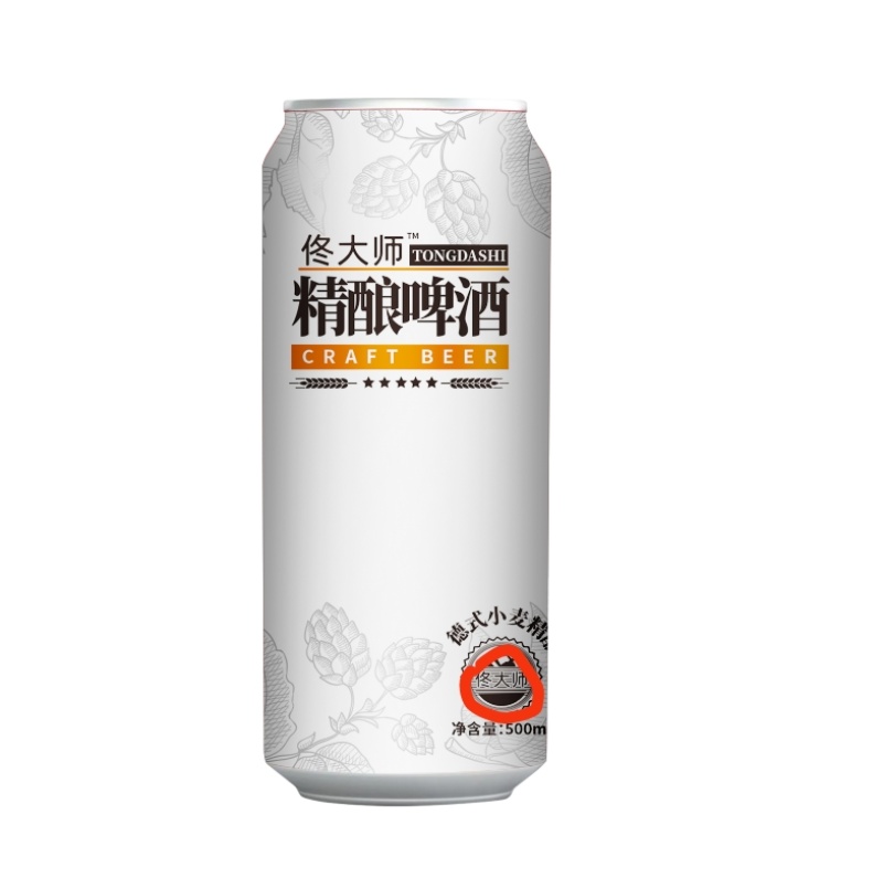 黑啤酒一升罐装黑啤酒。全麦芽发酵精酿啤酒。