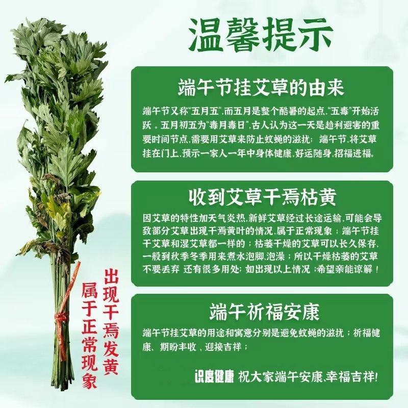 南阳大艾端午艾插门艾