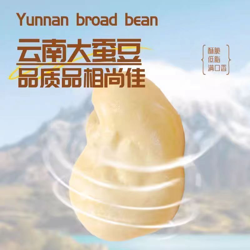 新品烘烤蚕豆片非油炸蚕豆片批发零售一件代发