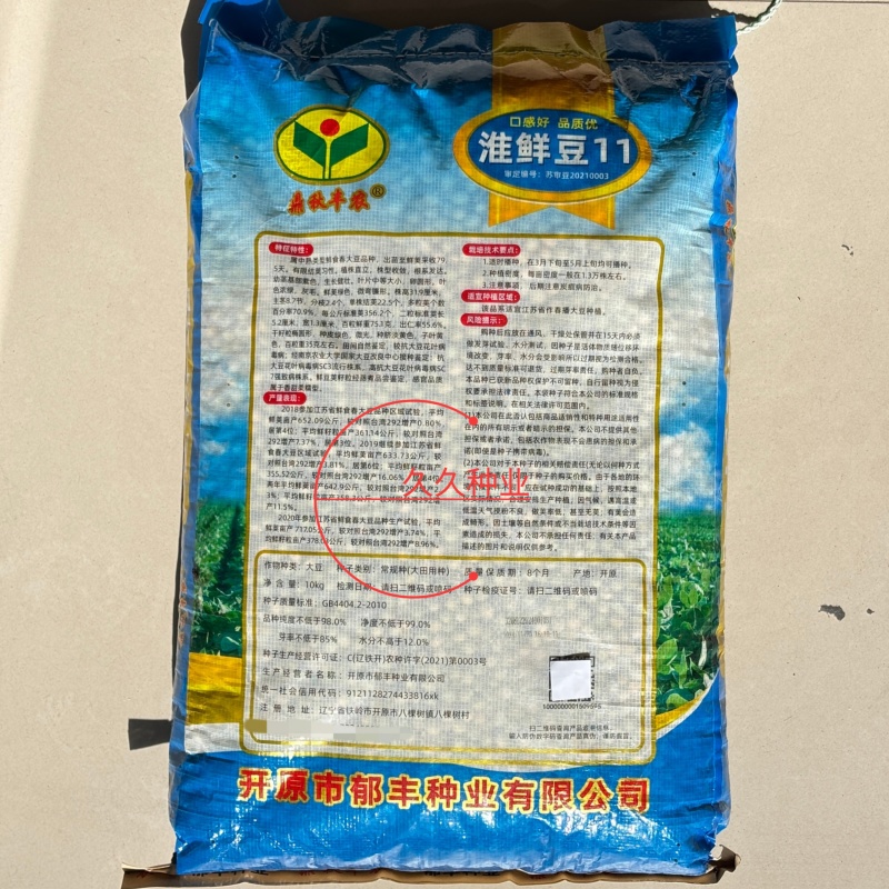 淮鲜豆11毛豆种子早熟高产青皮黄豆种子大荚菜毛豆种籽